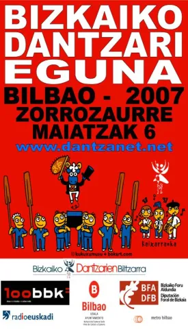 Bizkaiko dantzari eguna 2007 BILBAO Kartela